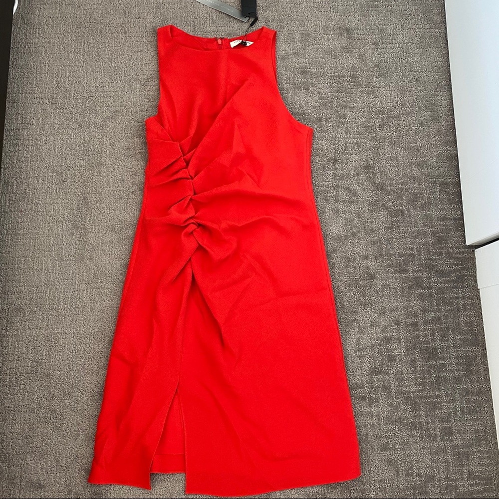 718 Halston heritage boy neck crepe dress - Picture 6 of 8